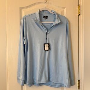 Tourney XL Golf Pullover light Blue lightweight performance fabric
